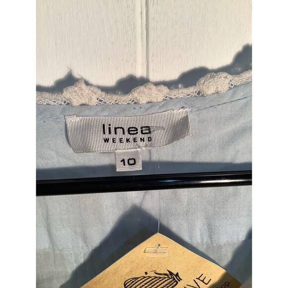 Linea Brand Embroidered Detail Three-Quarter Sleeves Blouse - Picture 3 of 3